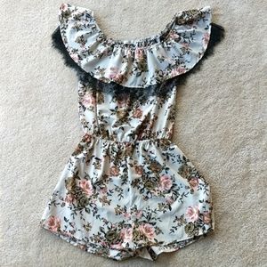 Charlotte Russe Flower Romper